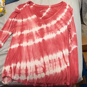 Serious Soft Women's Red Tie-Dye Top